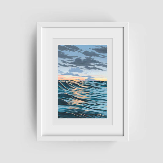 Cloudy Sunset Fine Art Print