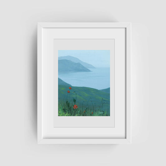 Misty Morning Poppies Fine Art Print