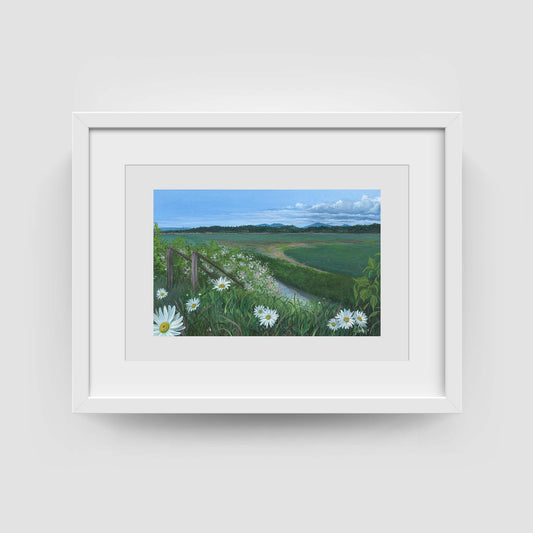 Picking Daisies Fine Art Print